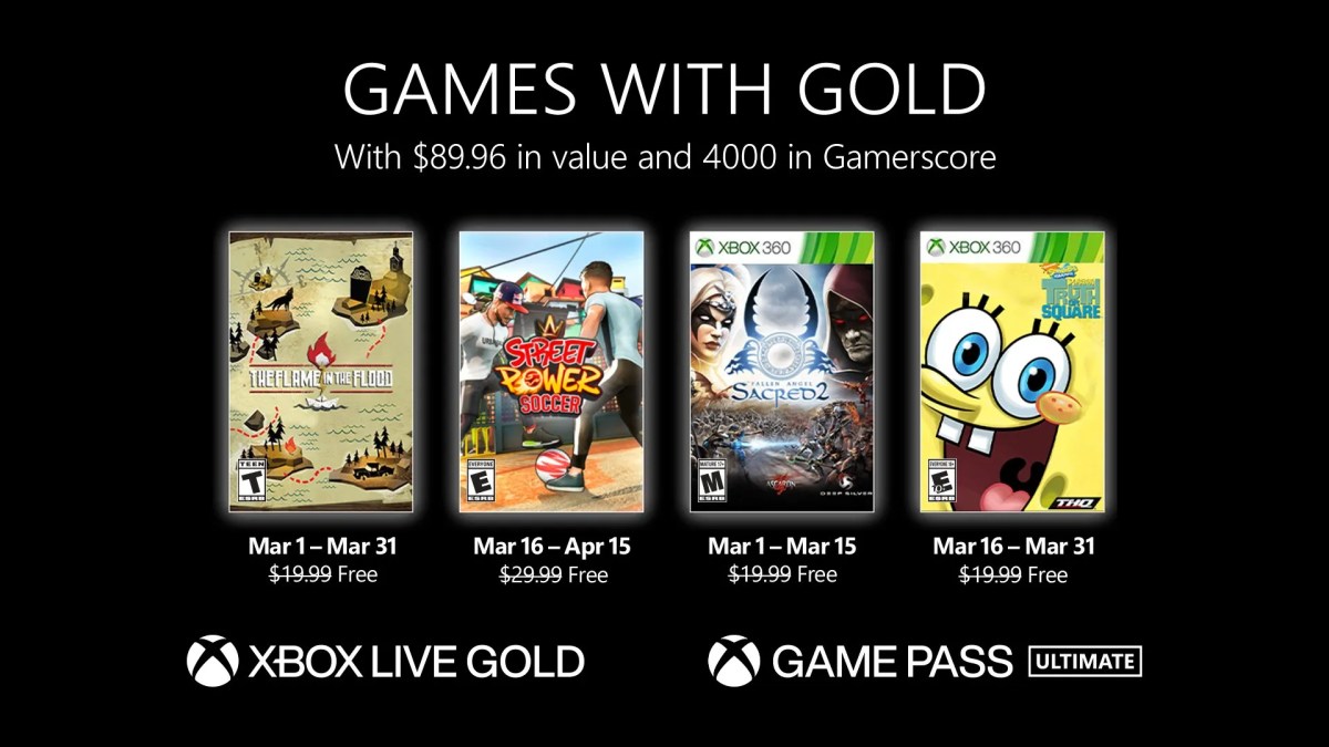 Games with Gold March 2022