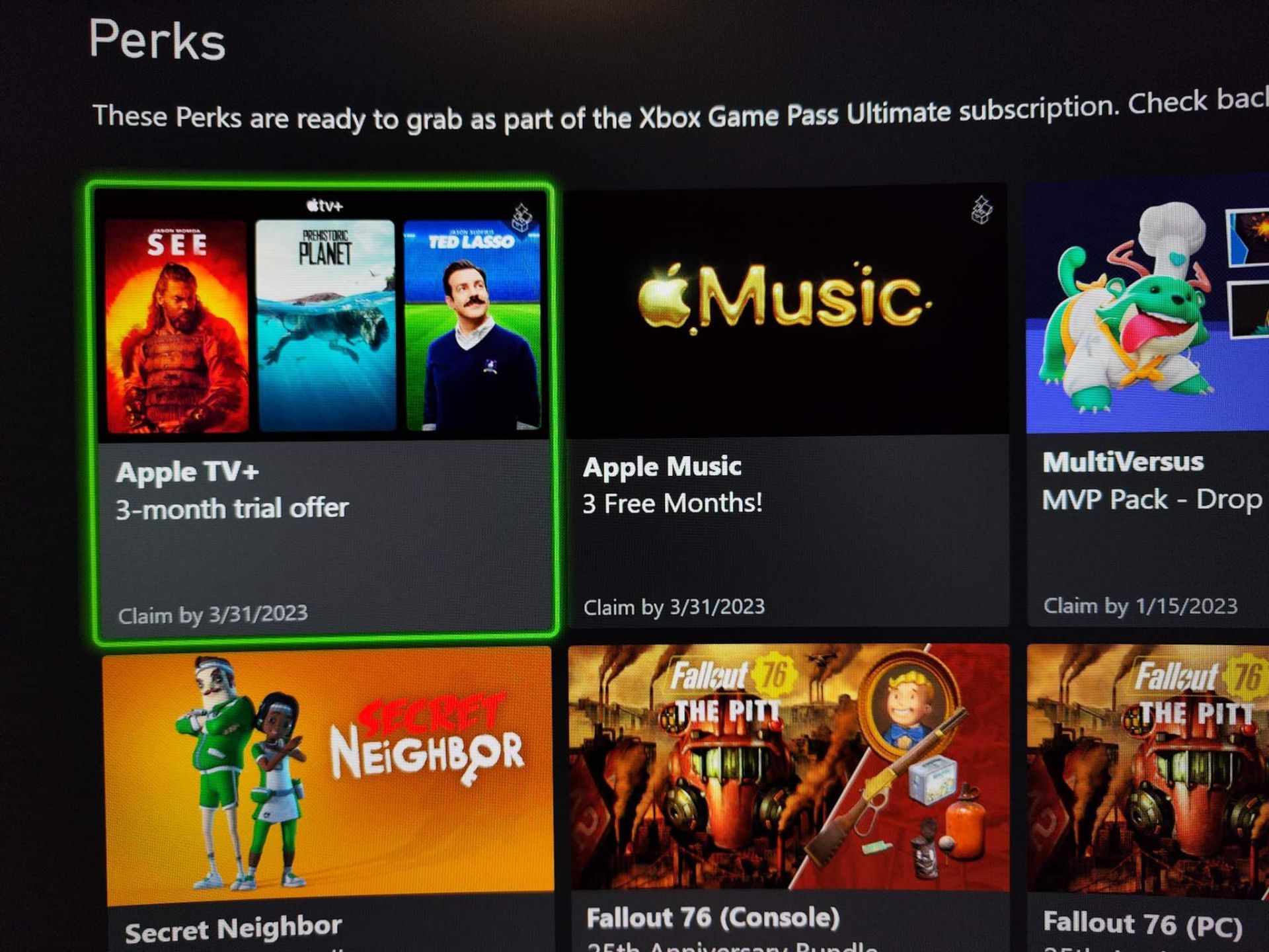Xbox Game Pass Ultimate - Persk / Apple TV+ & Apple Music