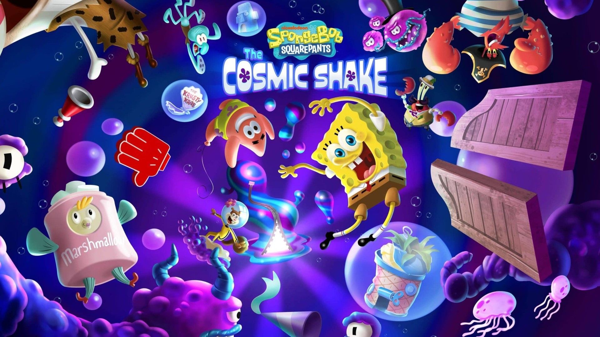 SpongeBob SquarePants: The Cosmic Shake - Key Art