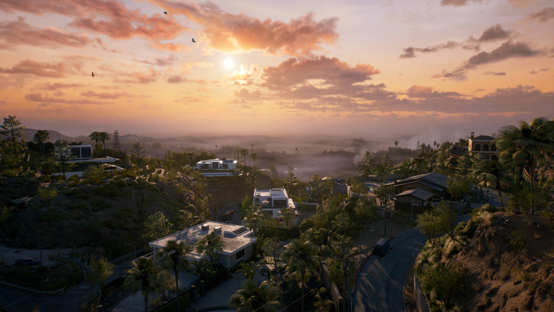 dead island 2 setting, under the sunset